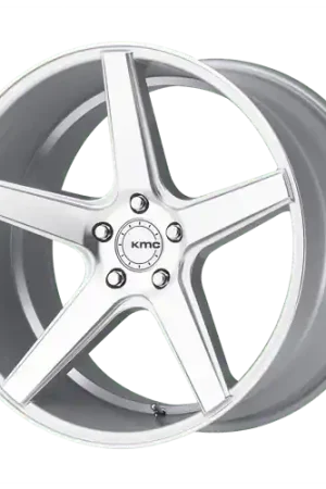 Premium KM685 22X9 5X4.5 SLV/MACH FACE 20MM