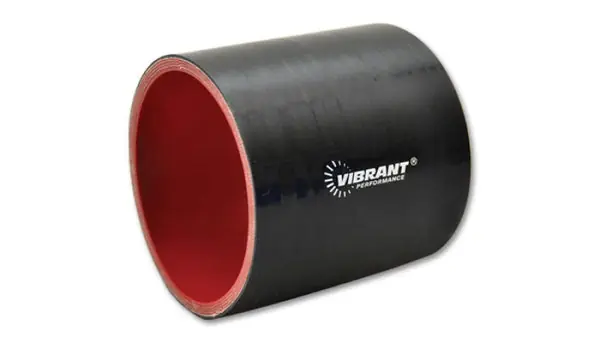 Trending Vibrant 4 Ply Reinforced Silicone Straight Hose Coupling - 3.25in I.D. x 3in long (BLACK)