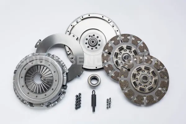 South Bend Clutch 94-98 Ford 7.3 Powerstroke ZF-5 Street Dual Disc Organic Clutch Kit Secure Checkout