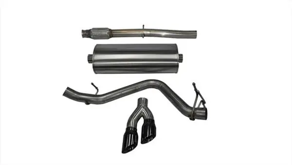 Today Only Corsa 14-17 Chevy Silverado 5.3L V8 CC / SB 3in Single Side Exit Touring Cat-Back Exhaust Black Tips