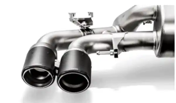 Holiday Sale Akrapovic 18+ BMW M5 (F90) Evolution Tail Pipe Set (Carbon) w/ Red/White Akrapovic Logo