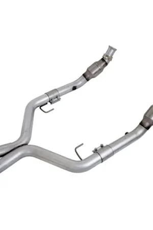 Genuine BBK 05-10 Mustang 4.6 GT High Flow X Pipe With Catalytic Converters - 2-3/4