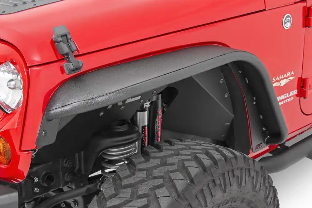 Jeep Tubular Front Fender Flares 07-18 Wrangler JK Rough Country Holiday Sale