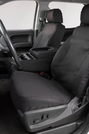 Covercraft 10-14 Chevrolet Avalanche Polycotton SeatSaver Custom Front Row Seat Covers - Charcoal Big Sale