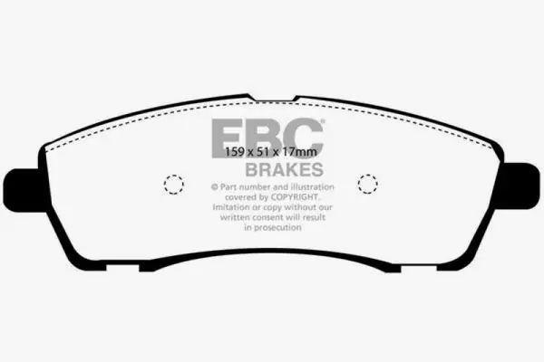 EBC 00-02 Ford Excursion 5.4 2WD Extra Duty Rear Brake Pads Price Cut