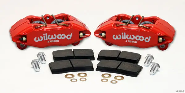 Shop Now Wilwood DPHA Front Caliper & Pad Kit Red Honda / Acura w/ 262mm OE Rotor