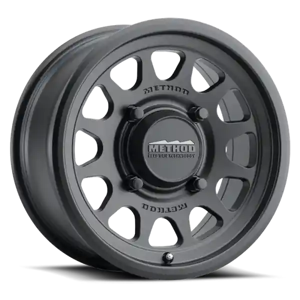 Method MR414 Bead Grip 15x10 / 6+4/25mm Offset / 5x4.5 / 76mm CB Matte Black Wheel Original