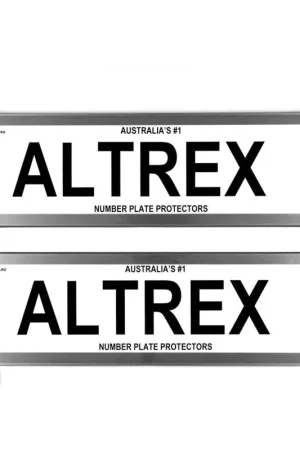 Altrex NSW Premium Dual Back Chrome Style Number Plate Protectors - without Lines - 6PCCDB Wholesale