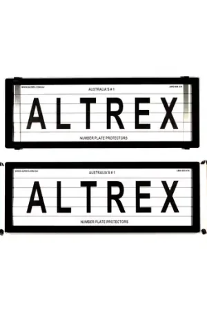 Place Order Altrex Advanced 6 Figure Black Lined Number Plate Protectors - with Metal Clips - 6OLC