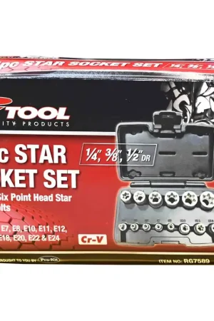 Time-Limited PKTool E-star Socket Set - 14 Piece 1\\/4”, 3\\/8” \\u0026 1\\/2” Drive - RG7589
