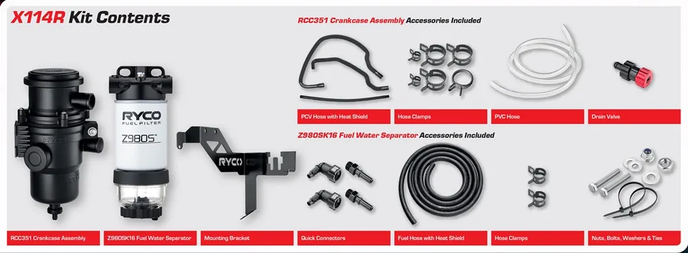 RYCO X114R Filtration Upgrade Kit (Bulky Item - Freight Applies) Place Order