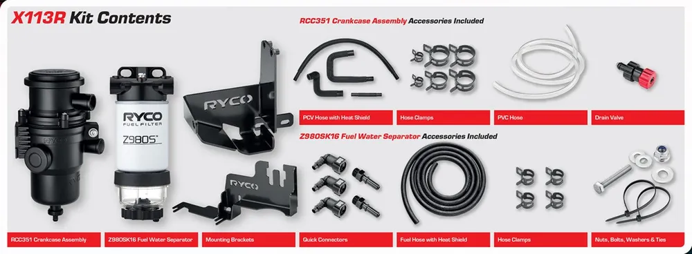 Low Price RYCO X113R Filtration Upgrade Kit