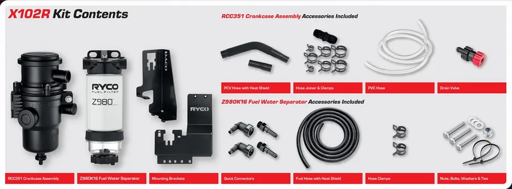 Flash Sale RYCO X102R Filtration Upgrade Kit (Bulky Item - Freight Applies)