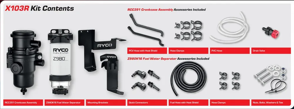 Wholesale RYCO X103R Filtration Upgrade Kit (Bulky Item - Freight Applies)