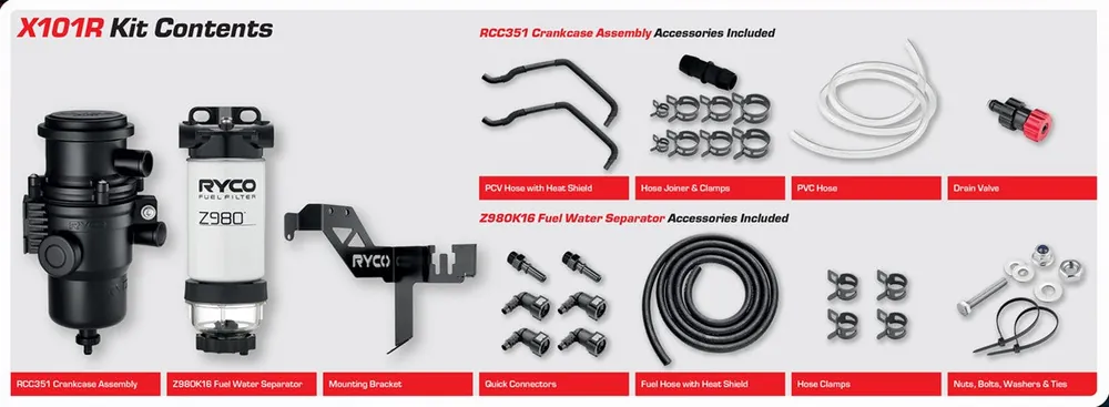 Instant Buy RYCO X101R Filtration Upgrade Kit (Bulky Item - Freight Applies)