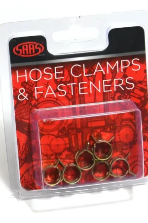 Direct From Factory SAAS Pack of 6 Spring Hose Clamps - 6mm (1\\/4\\