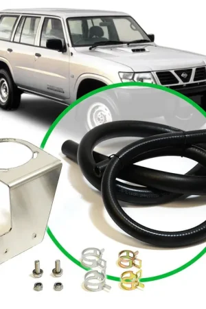 SAAS Oil Catch Can Installation Kit fits Patrol GU 4.2L 1997 - 2006 - ST4101 Free Delivery