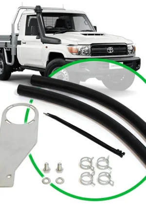 SAAS Oil Catch Can Installation Kit fits Land Cruiser 79 Series 4.5L 2007 - Onwards - ST1201 In Demand