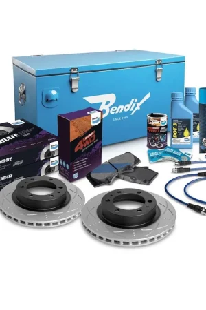 Top Rated Bendix Ultimate 4WD Front Brake Upgrade Kit for KUN Series Diesel Hilux with VSC (Standard Ride Height) - U4WD-BUK1 (*Bulky Item, Freight Charges Apply) (Bulky Item - Freight Applies)