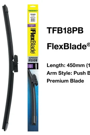 Exclusive Tridon Flexblade - Push Button 18In - TFB18PB