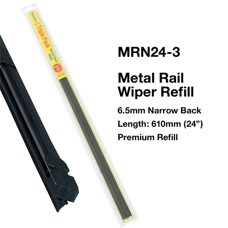 Shop Now Tridon Metal Rail Wiper Refills - Narrow Back (3 Pack) 24In - MRN24-3