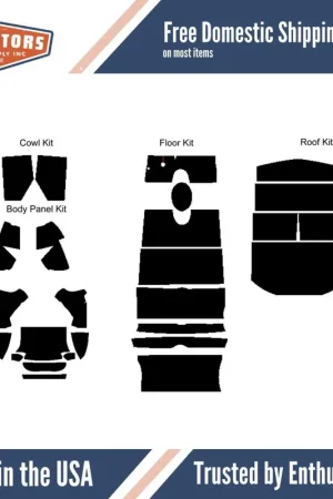 Insulation Sound Deadener Kit for 37-39 Chevy 4-D Sedan Acoustishield Complete Top Pick