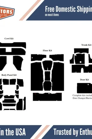 Insulation Sound Deadener Kit for 1959 Edsel Convertible Acoustishield Complete Time-Limited