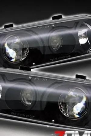 Black One Piece Headlights Reduced Price