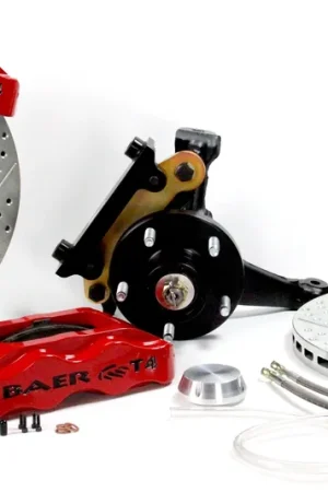 Authentic Baer Brakes 4301397MG-X1 Baer Brakes 13" Track4 Front Brake Kit, Monster Green, SDZ, ARP Studs