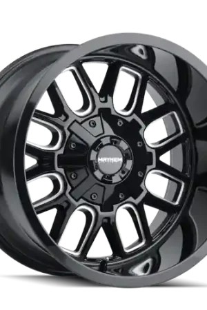 Mayhem 8107 Cogent 17x9 / 6x135 BP / -12mm Offset / 106mm Hub Black w/ Milled Spokes Wheel Grab Now