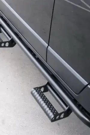 Popular N-Fab RKR Step System 07-17 Jeep Wrangler JK 4 Door All - Tex. Black - 1.75in