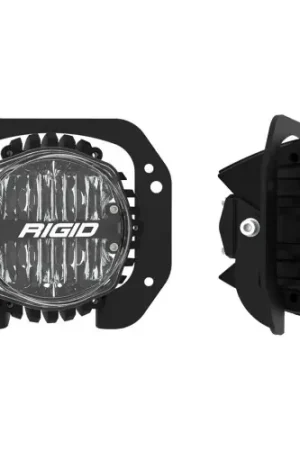 Rigid Industries 360-Series 4in LED SAE J583 Fog Lights - White (Pair) - 2018-2025 2018-2025 Jeep Wrangler JL Rubicon | Jeep Gladiator - 37106 Brand New