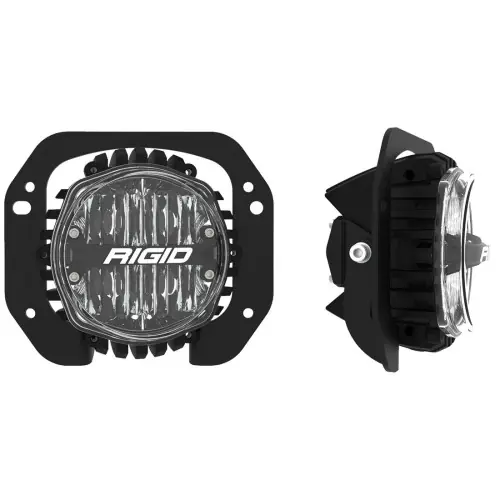 Rigid Industries 360-Series 4in LED SAE J583 Fog Lights - White (Pair) - 2018-2025 2018-2025 Jeep Wrangler JL Rubicon | Jeep Gladiator - 37106 Brand New