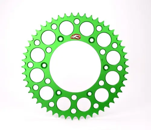 Time-Limited Renthal 2020 Kawasaki KX 65 Rear Grooved Sprocket - Green 420-49P Teeth