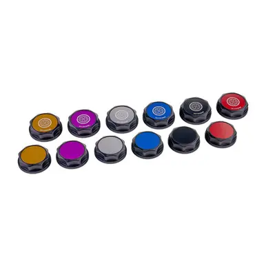 IAG Revolve Clutch Fluid Reservoir Cap w/ Anodized Color Accent for 02-14 WRX, 04-14 STI, 05-09 LGT, 04-08 FXT Bargain
