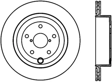 StopTech Sport Cross Drilled Brake Rotor; Rear Left Hot Deal