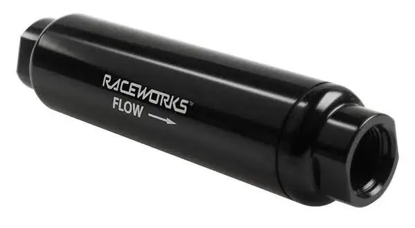 Raceworks An-12 Long Billet Fuel Filter Housing Od50mm Length 200mm Latest