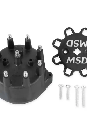Limited Edition MSD Black Distributor Cap for PN 8570, 8545, 8546 Small Diameter Distributor Cap