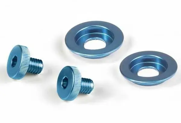 Popular Stilo Colored Visor Screw Kits-Blue