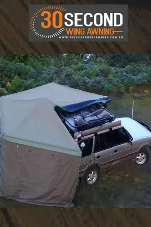 30 Second Awning 30 Second Wing Awning - Single Wall - With Window - Suits 2.1m Short Version Last Chance