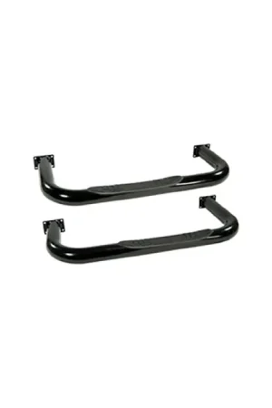 Rugged Ridge 3in Round Tube Side Steps Black 76-83 CJ5 Discount
