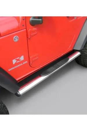 Rugged Ridge 4 1/4-In Oval Side Steps SS 2-Door 07-18 Jeep Wrangler JK Exclusive