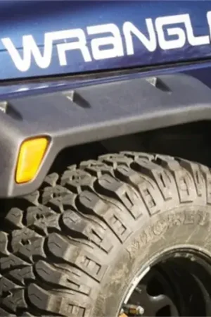 Warranty Included Rugged Ridge 4-Piece Fender Flare Kit 4.75-In 97-06 Jeep Wrangler