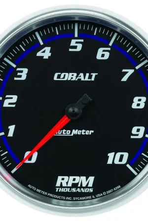 Free Shipping Autometer 5" In-Dash Tachometer 0-10,000 RPM Cobalt