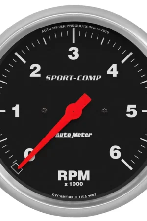Popular Autometer 5" In-Dash Tachometer 0-6,000 RPM Sport-Comp