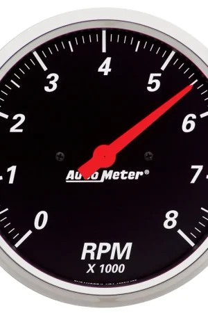 Autometer 5" In-Dash Tachometer 0-8,000 RPM Designer Black Modern