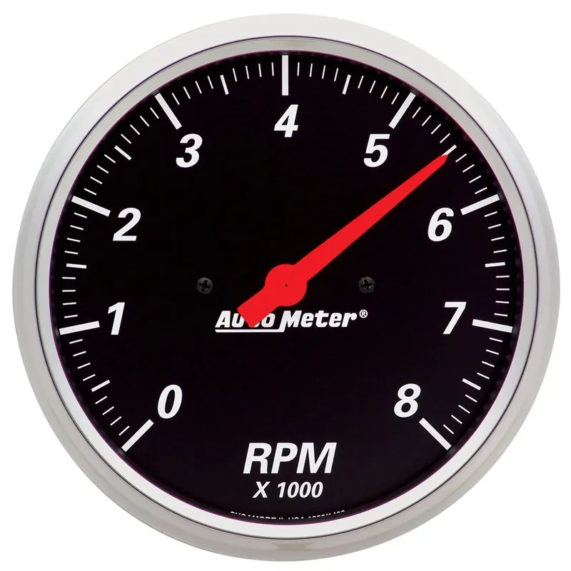 Autometer 5" In-Dash Tachometer 0-8,000 RPM Designer Black Modern