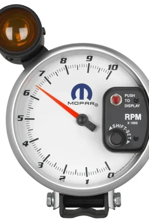 Bulk Order Autometer 5" Pedestal Tachometer 0-10,000 RPM White Mopar
