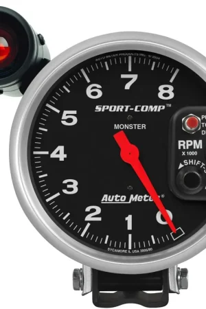 Autometer 5" Pedestal Tachometer 0-8,000 RPM Sport-Comp Bulk Order