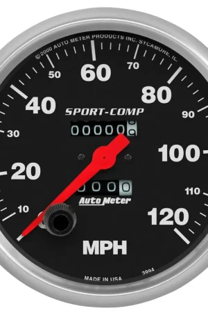 Autometer 5" Speedometer 0-120 MPH Mechanical Sport-Comp Get Yours